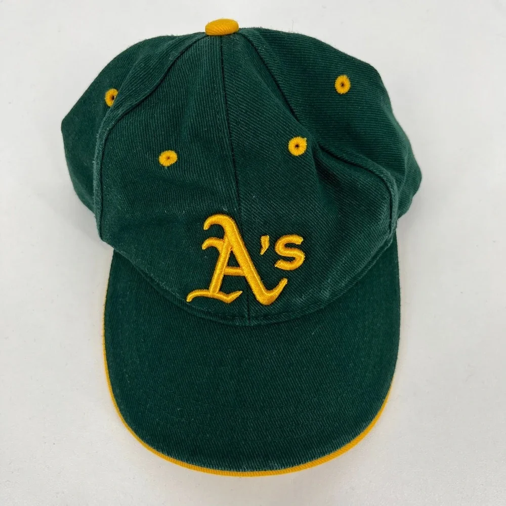 Fan Favorite Oakland Athletics Kids Baseball Cap Green Gold MLB Adjustable Hat